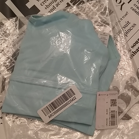 SOLD!!!  Lululemon Energy Bra Longline, Sz 6, BLGW - Picture 3 of 6